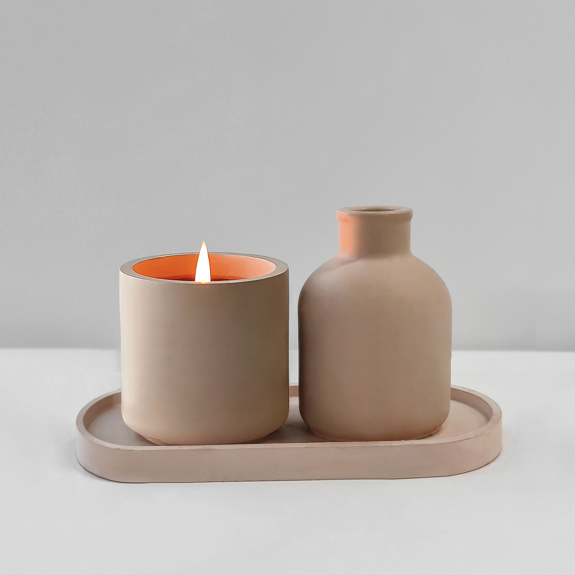 Crystal epoxy resin silicone mold round storage Cup diy candle Cup gypsum cement storage tank