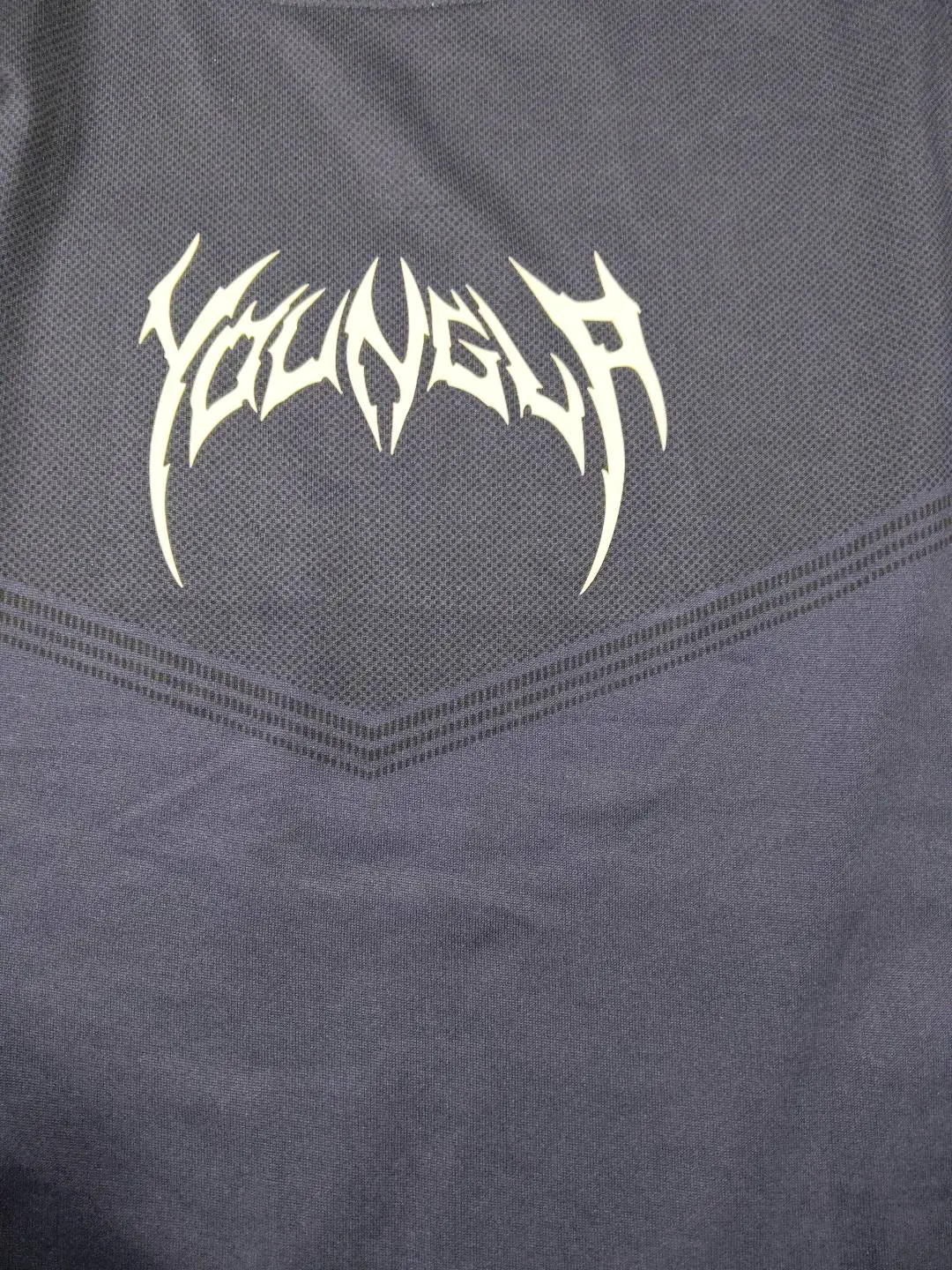 Youngla American Men Short-Sleeved T-Shirt Summer New arrival Bodybuilding Sports Fitness Quick-Drying Breathable Elastic Bodysuit