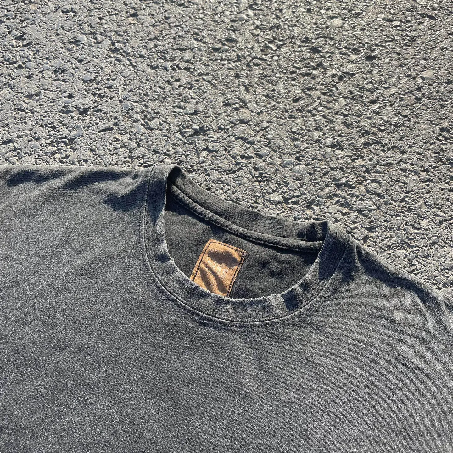 Weighing 270 grams! Wash, wash, wash! American Ami Khaki Tear High Weight Short Sleeve T-shirt, Men's and Women's Tee