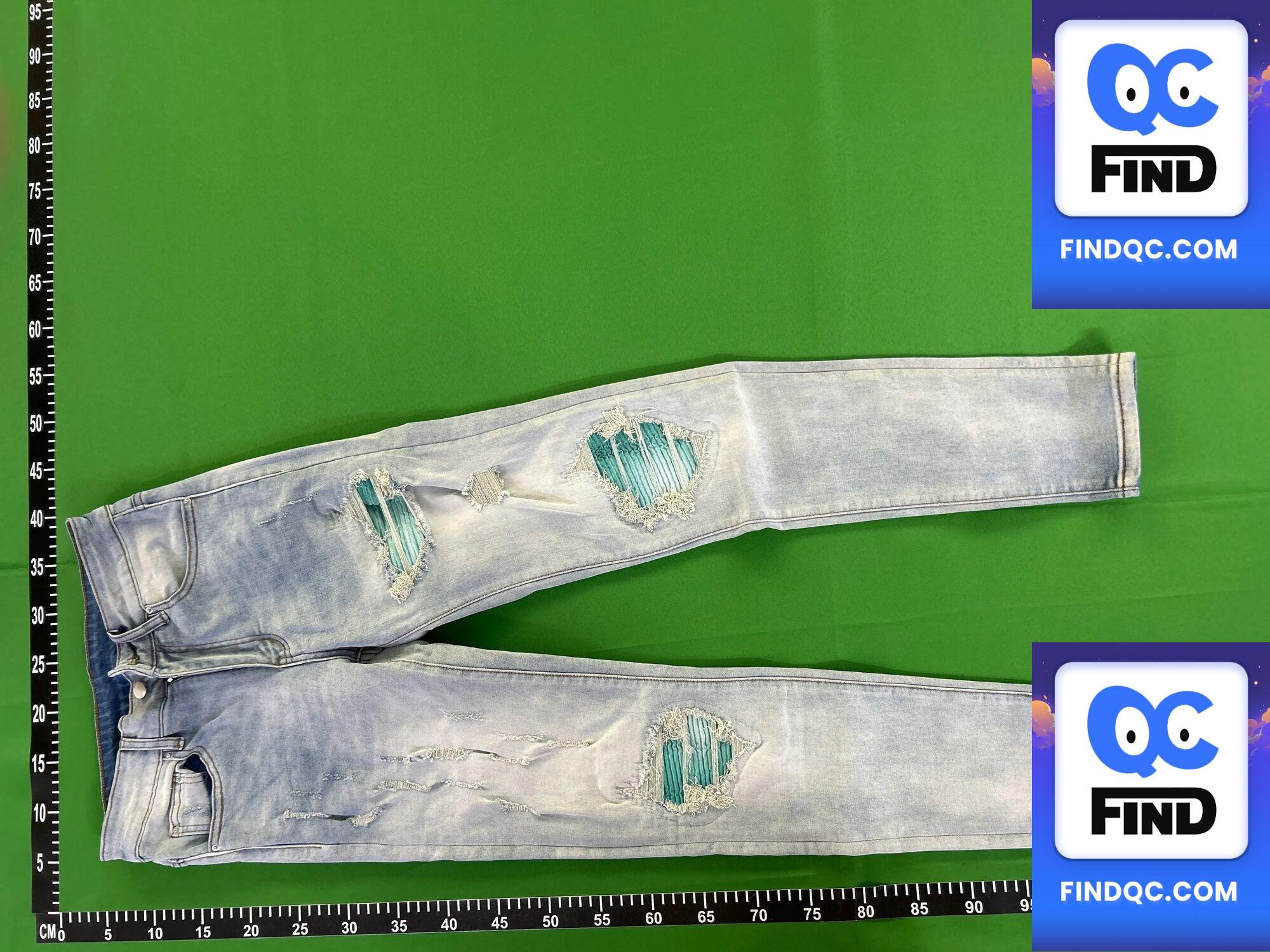 Foreign Trade High Street Light Blue Ripped Jeans Men's Slim Stretch Ripped Pants Men Jeans American Jeans Men — QC-foto 2