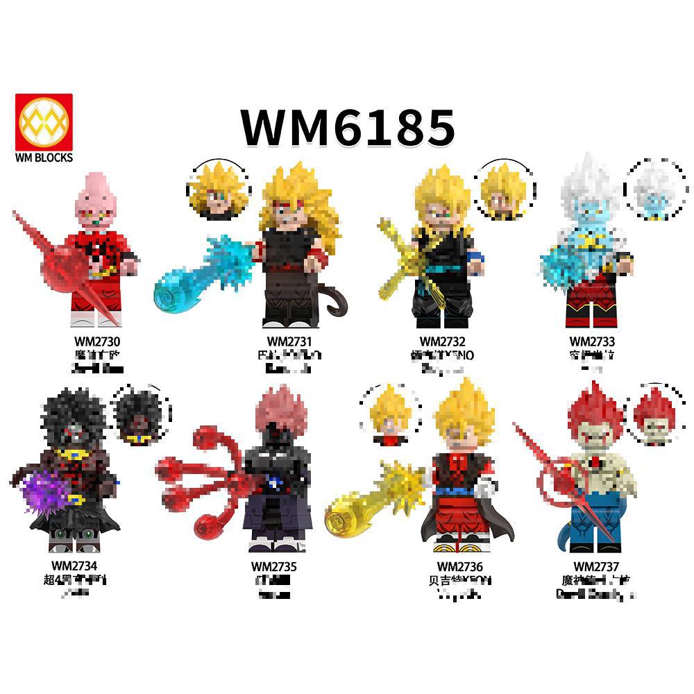 Foreign Trade Goods Wm6185 Anime Series Goku Children's Building Block Toys in Bags Wholesale