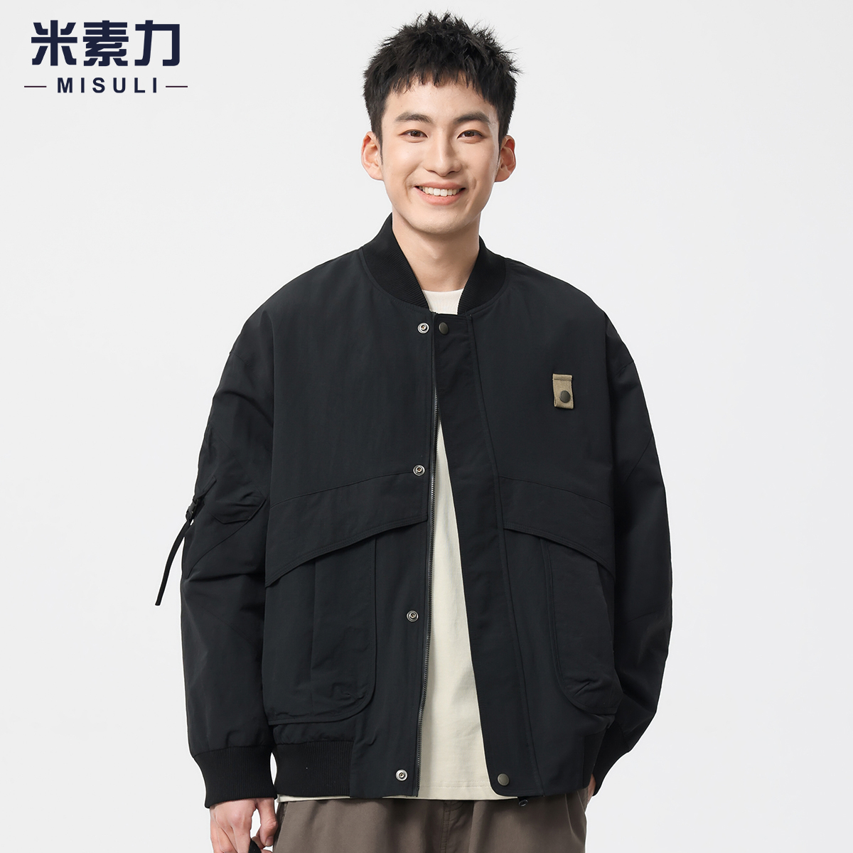 Spring New Aviator Jacket Coat Men's Trendy Brand American Loose plus size Casual Baseball Suit Men's Upper Clothes