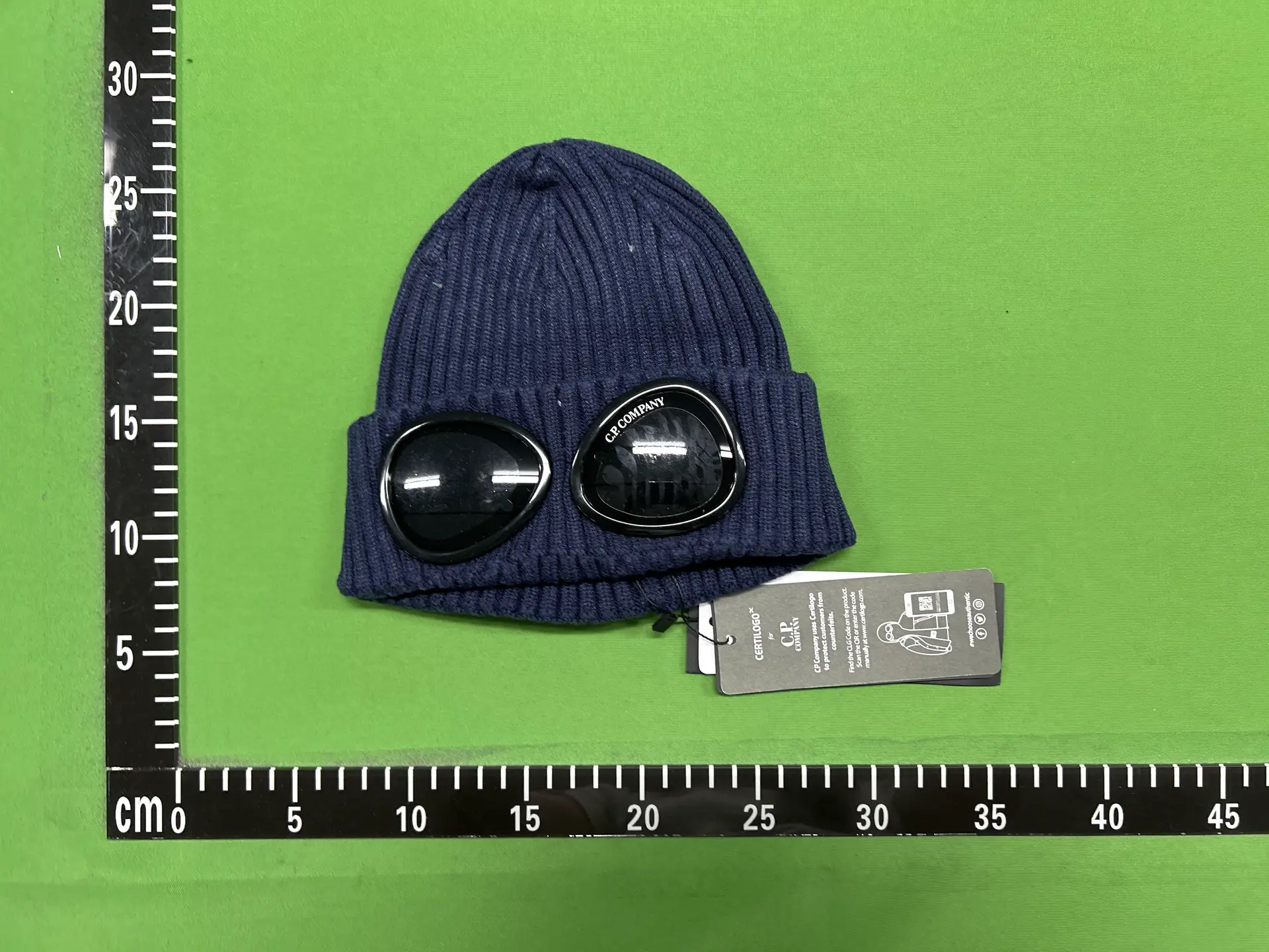 C.P. Company Goggle Beanie Navy