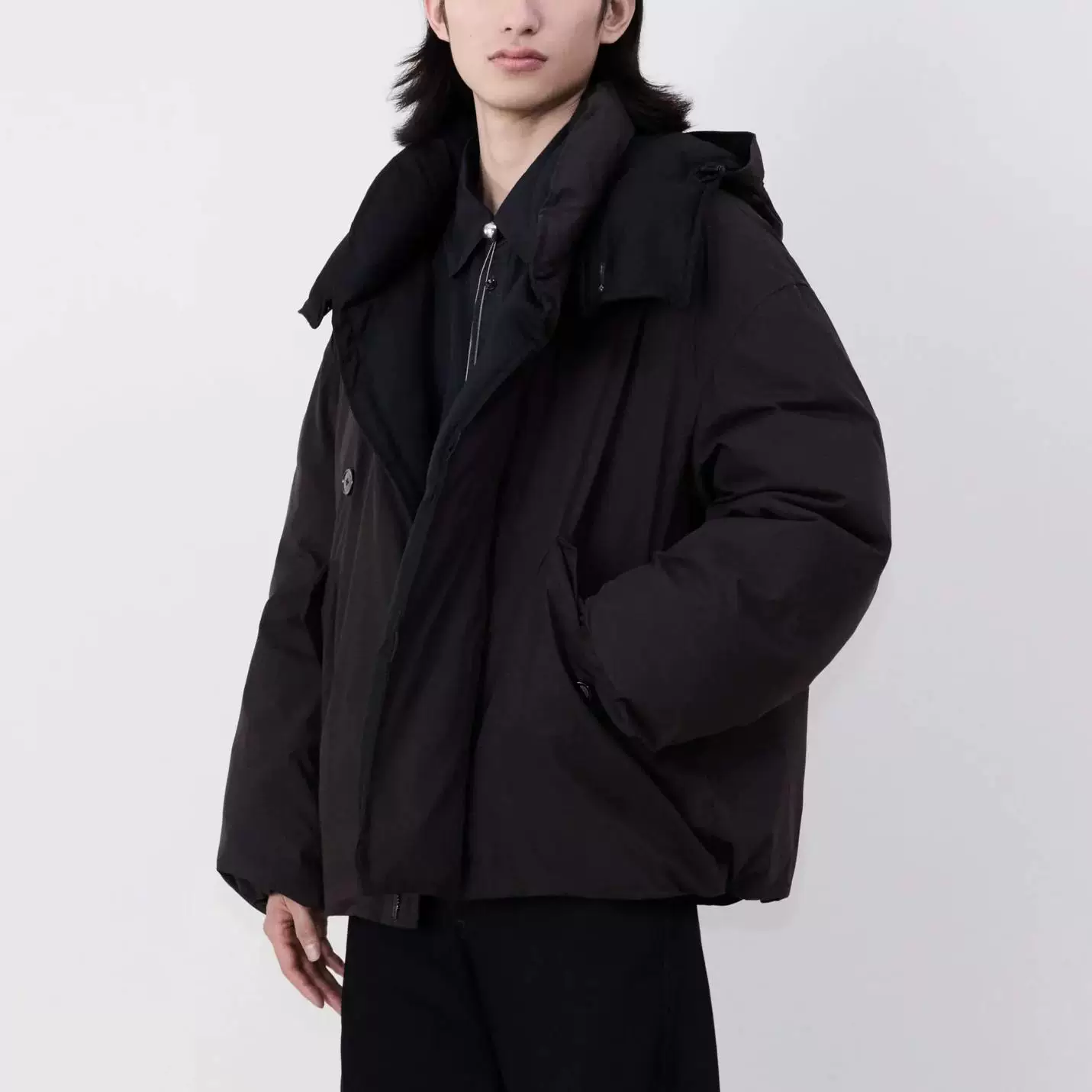 Spring second Lemair~Super warm down jacket for men 2024 new autumn and winter detachable hooded jacket fluffy