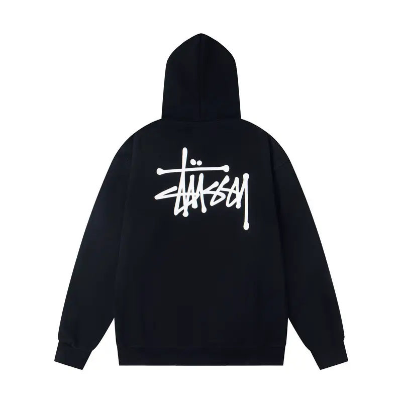 Stussy Logo Black Hoodie