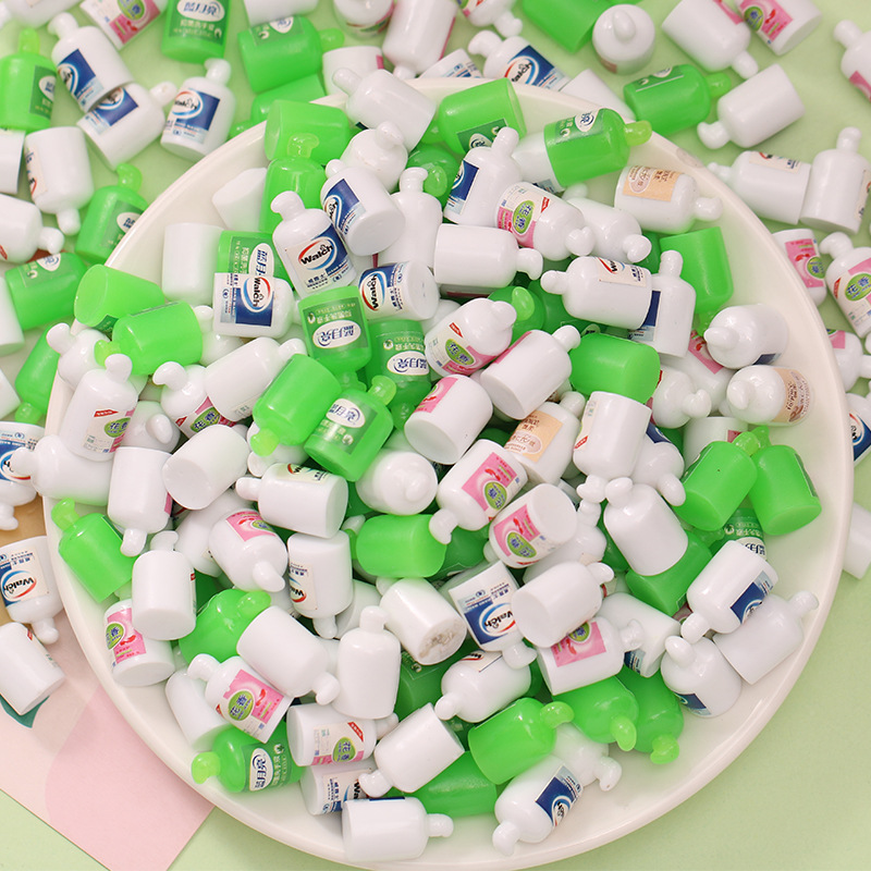 DIY New Artificial Hand Sanitizer Convenience Store Kidsren's Play House Claw Machine Mini Toy Sticker Jewelry Accessories
