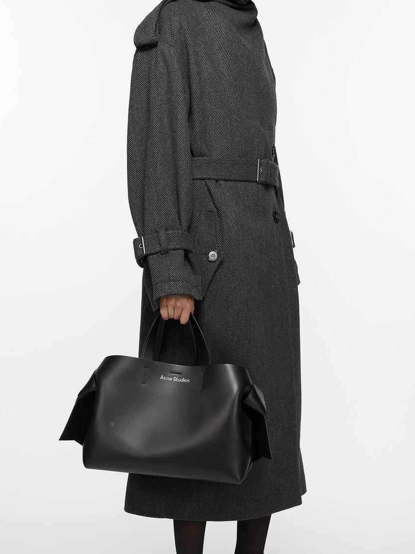 New Acne Studios Bucket Bag Swedish Niche Bow-Knot Shoulder Crossbody Large Capacity Tote Bag