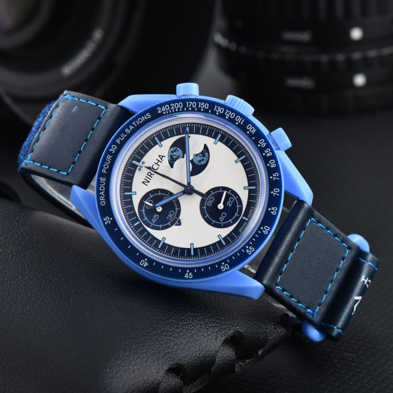 2024 Foreign Trade Men's Niricha European-Style Plastic Case 6-Hand Super Luminous Quartz Watch Manufacturer Wholesale One-Piece Dropshipping QC-foto från 1688 på Qualit.ly