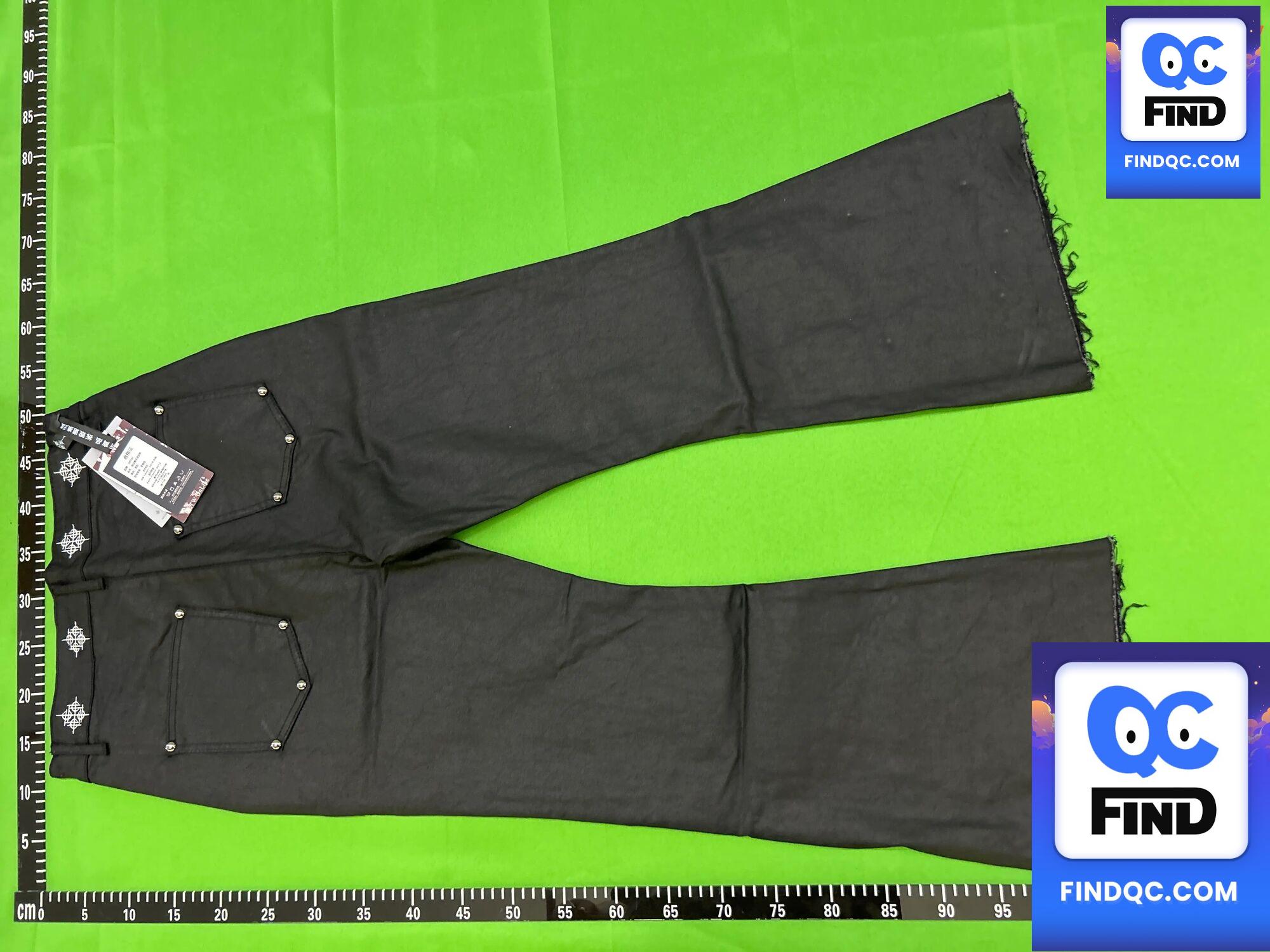Detw 25Ss*《Dark》Original Niche Micro-Flared Wax-Coated 14-Ounce Stylish Jeans for Men and Women QC