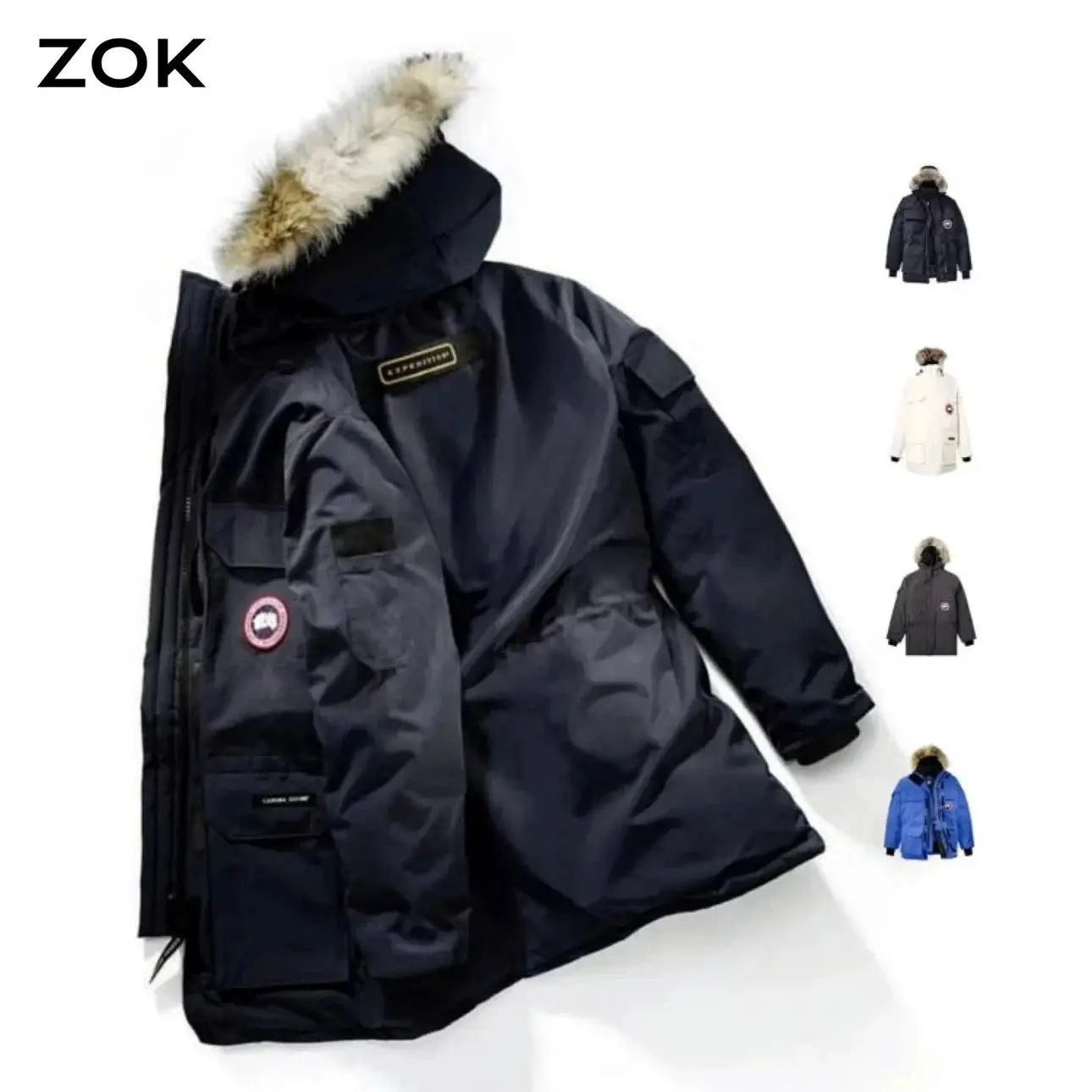 #ZOK Autonomous Expedition Down Jacket 【Newly upgraded, in stock one after another】Outdoor Polar King Cold-resistant God Goose