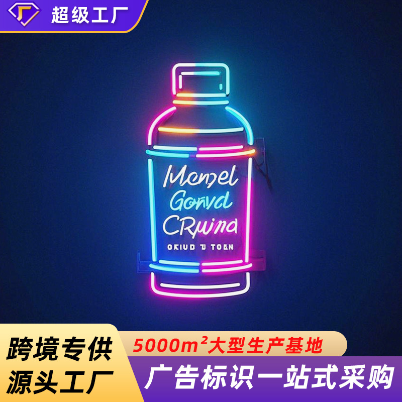 Foreign trade cross-border quality foreign trade e-commerce for bar party decoration English letters LED neon luminous characters