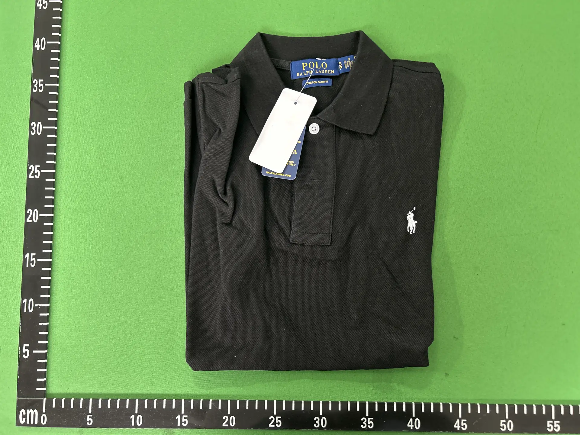 Polo Ralph Lauren Custom Slim Fit Black Polo Shirt