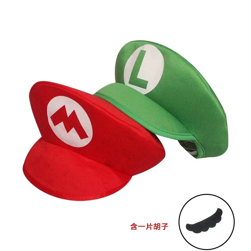 Halloween Party Show Cosplay Hat cosplay Funny Cartoon Game Super Mary Mario