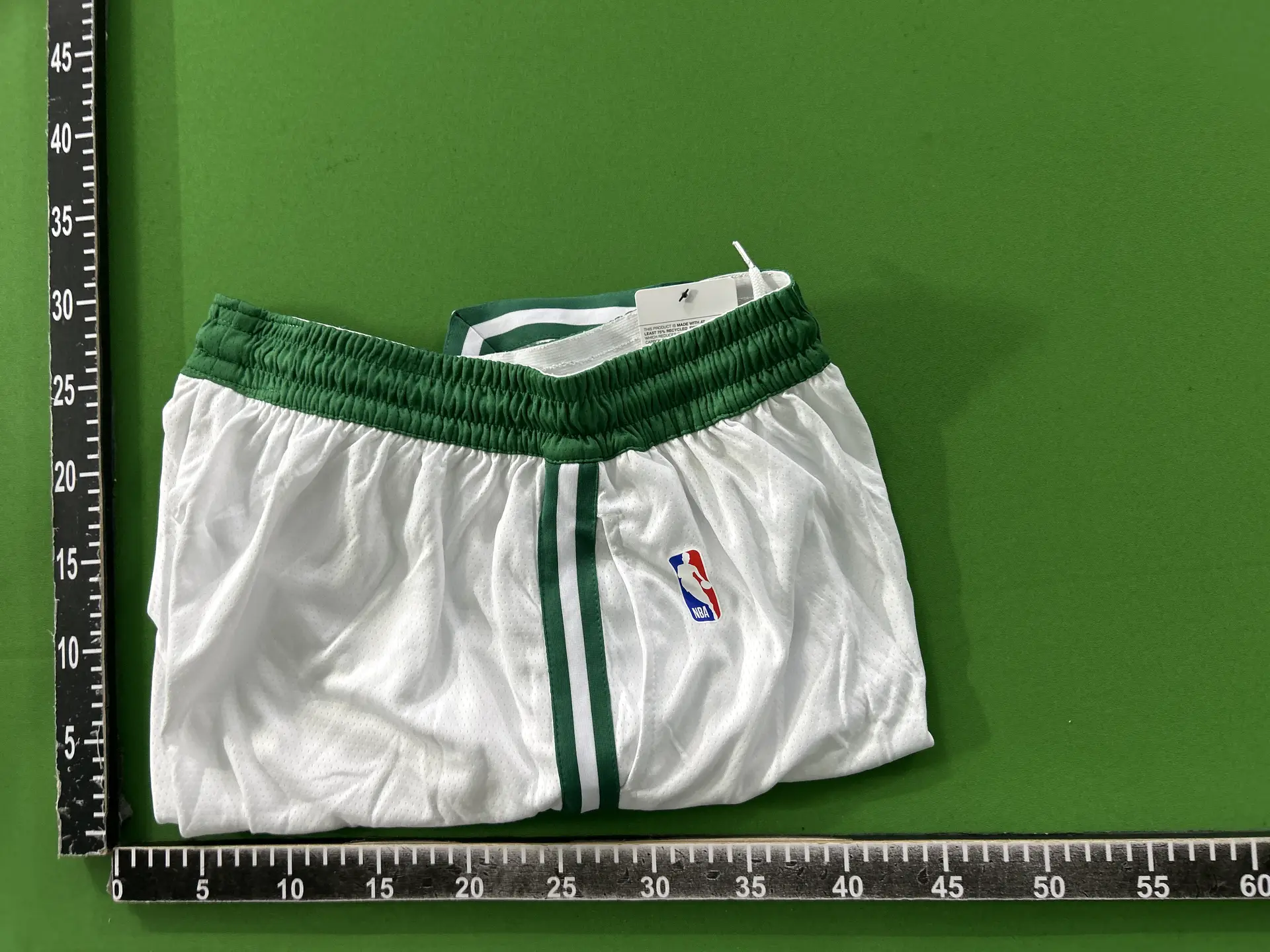 NBA Shorts White Green