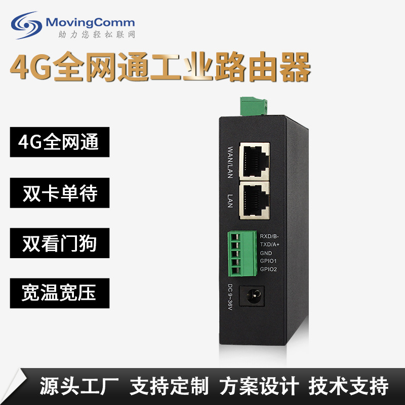 Full Network Compatibility 4g Dual-Link Backup Wireless Router Rail-Mounted Remote Industrial Automation Monitoring Iot Gateway