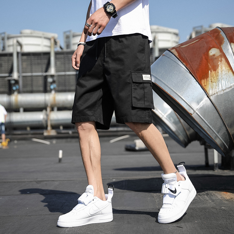 Tooling Shorts Men's Summer Korean Style Trendy Sports Casual Short Pants Trendy Brand Loose Beach Pants Men