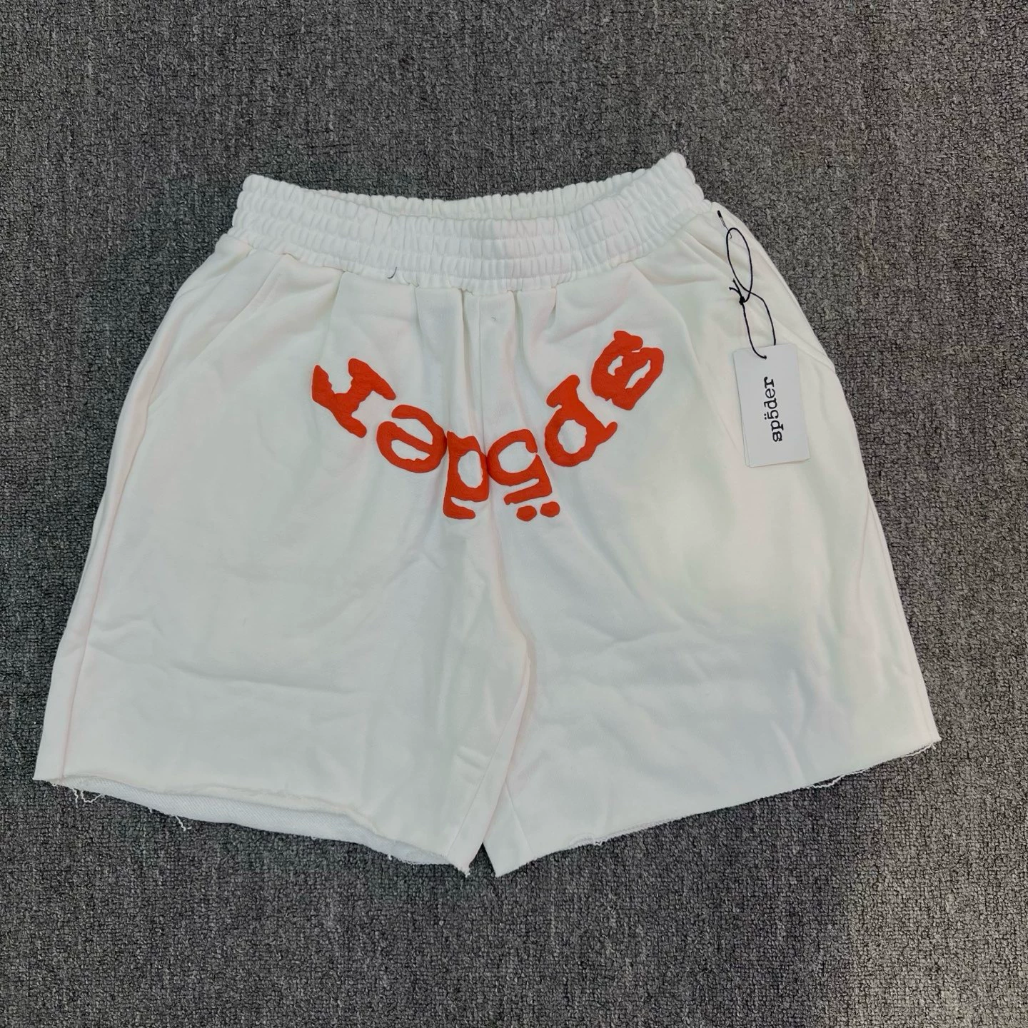 Sp5der worldwide 555555 foam printed men's and women's sports and leisure shorts