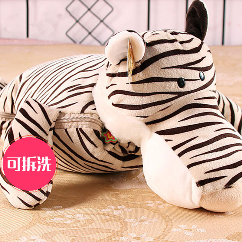 Cartoon Animal Pillow Quilt Dual-Purpose Two-In-One Plush Multi-Functional Air-Conditioning Blanket Office Nap Car Pillow