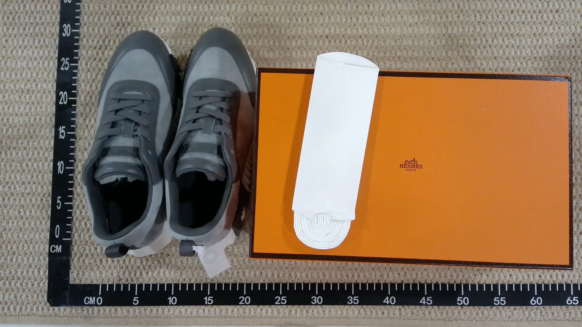 Hermes Paris Grey Sneakers