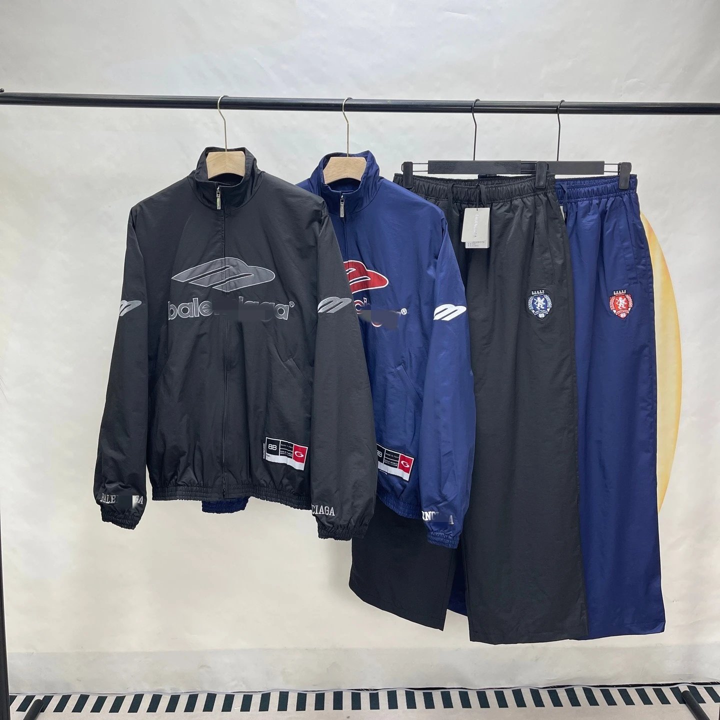 刺绣logo梭织运动服套装足球系列