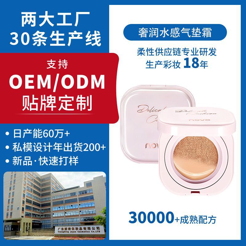 Oem Custom Water-Based Cushion Cream Bb Cream with Logo Manufacturer, Non-Caking for Dry Skin, Concealer for a Glowing Complexion