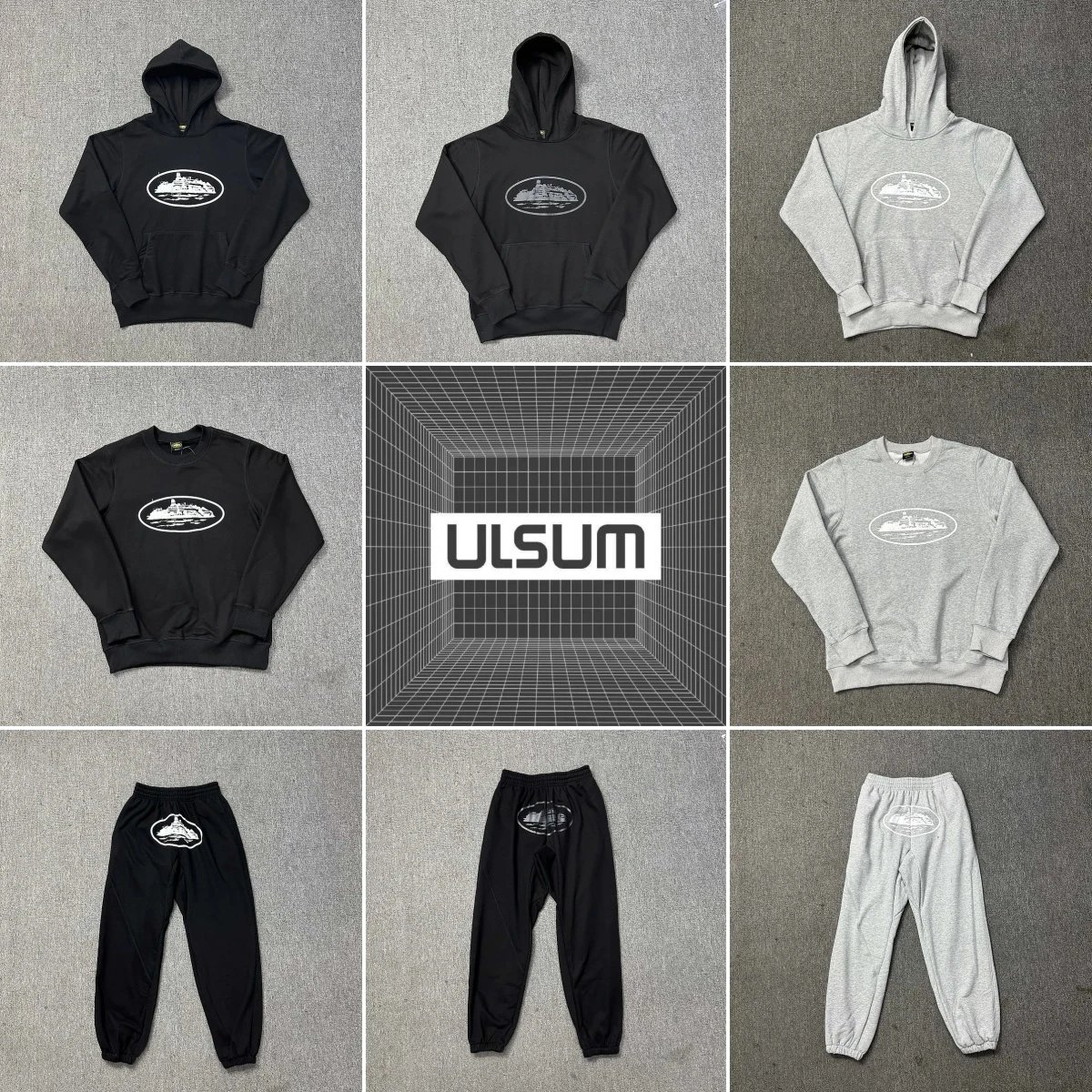 2025ss ULSUM store Cor tracksuit Hooded sweatshirt and pants set  WhatsApp+86 183 5930 5797