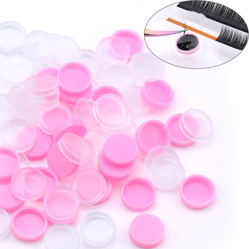 Grafting Eyelash Tool Glue Delay Cup 100 Eyelash Drops Cup Mat Table Planting Tool Japanese Style Table Gasket
