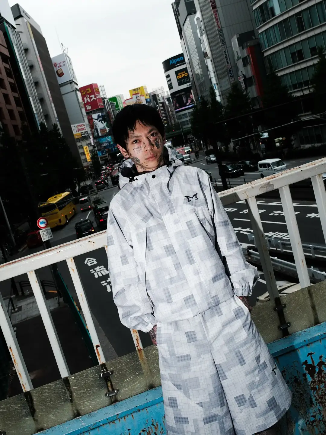European and American Foreign Trade Cross-Border Mertra Plaid Hooded Jacket, Windbreaker, Trendy Brand Hip-Hop Rap Street Style Outfit