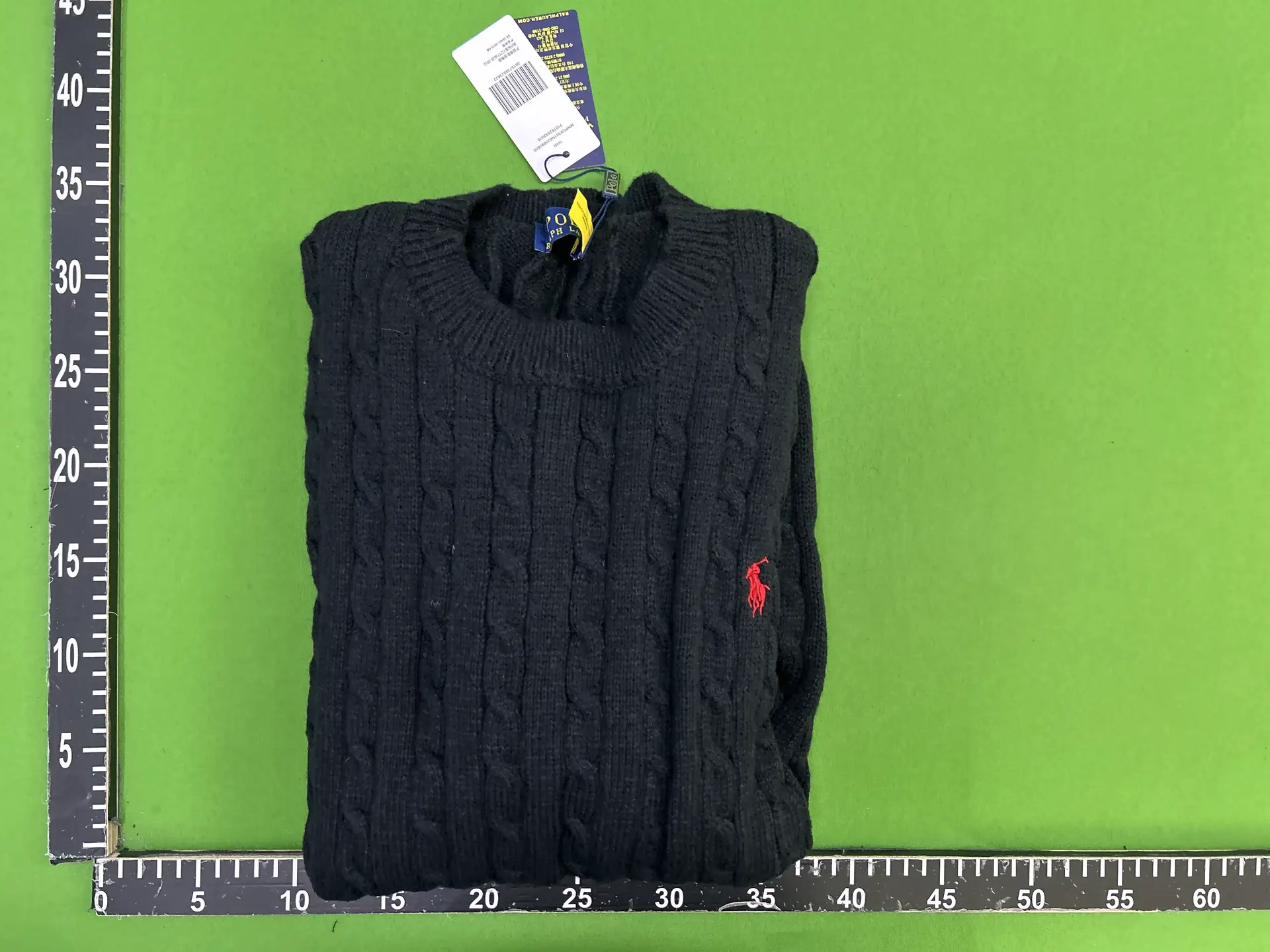 Polo Ralph Lauren Cable Knit Sweater Black