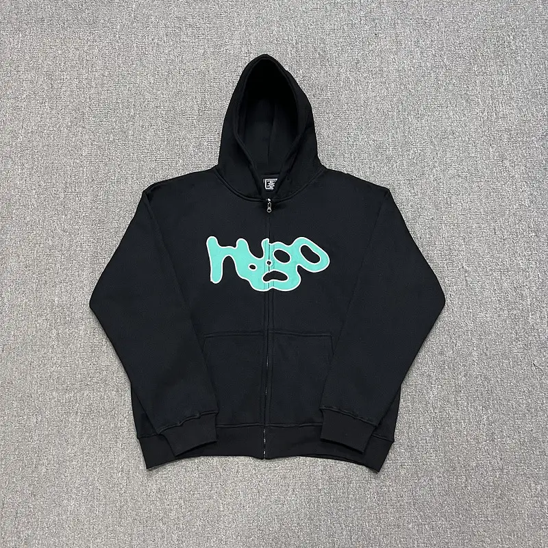 ADWYSD Zip Hooded Sweater Sun Roll Coat Hip Hop alwaysdowhatyoushoulddo Cardigan