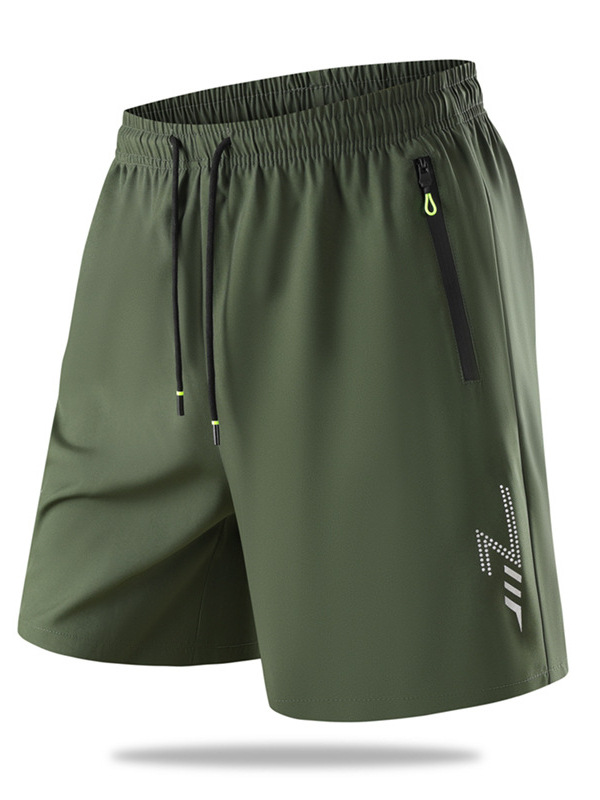 Cross-Border European Size Summer Hot-Selling Men's Shorts Trendy Fashion Ice-Feel Loose Straight Five-Point Pants Versatile Mid-Length Pants