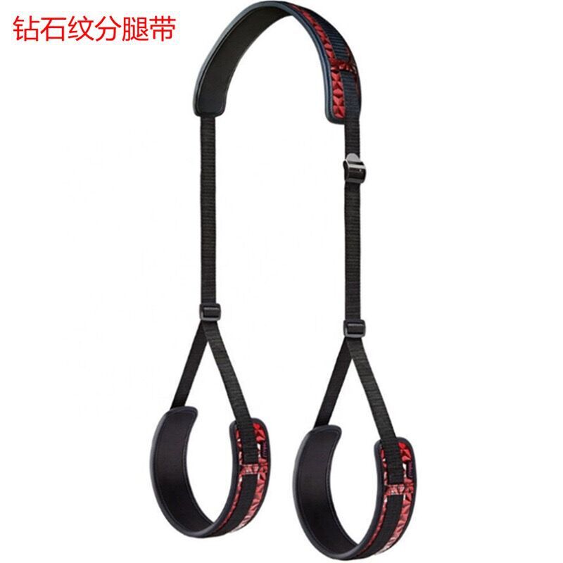 SM Upgraded Diamond Striped Handcuffs with Leg-splitting Lands for Women Flirting Bundle Shackles Couple Sex Toys Wholesale