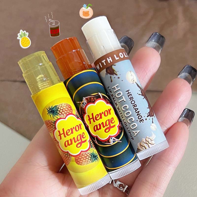 HERORANG colored lipstick lipstick lasting non-fading moisturizing lip mask fruit flavor lip balm wholesale