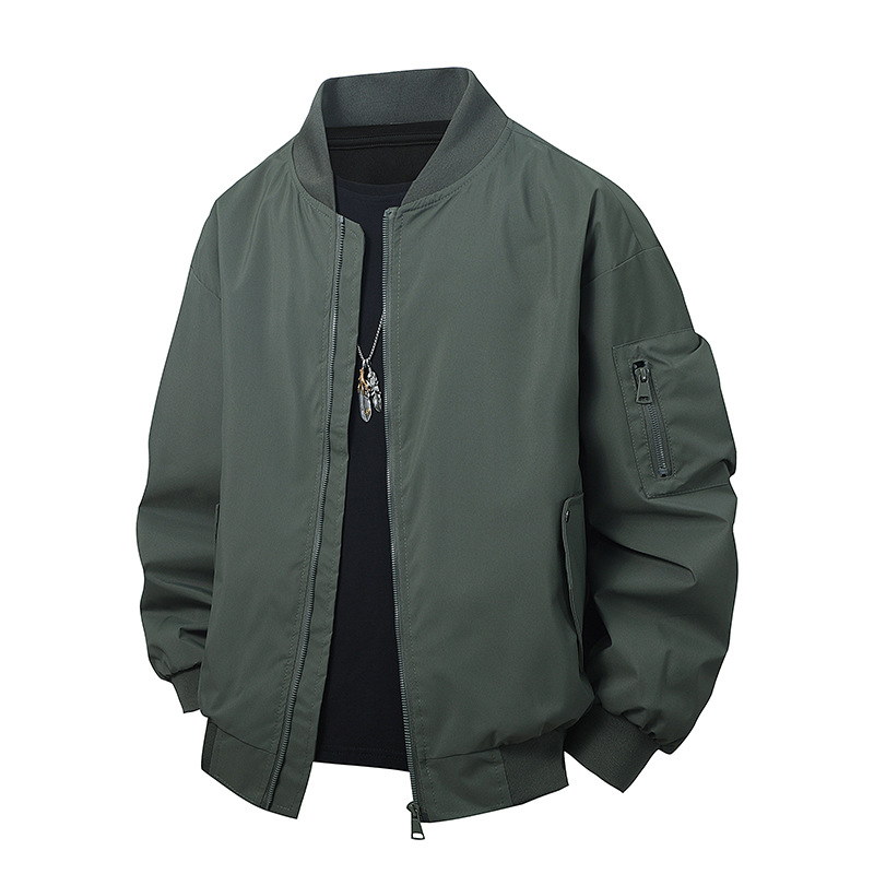 2025 New Baseball Uniform Jacket Spring and Autumn Loose Bomber Jacket Classic Thin Windproof Work Jacket Men