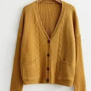 Pure cotton small twist cardigan for women 大童小麻花开衫X02 C
