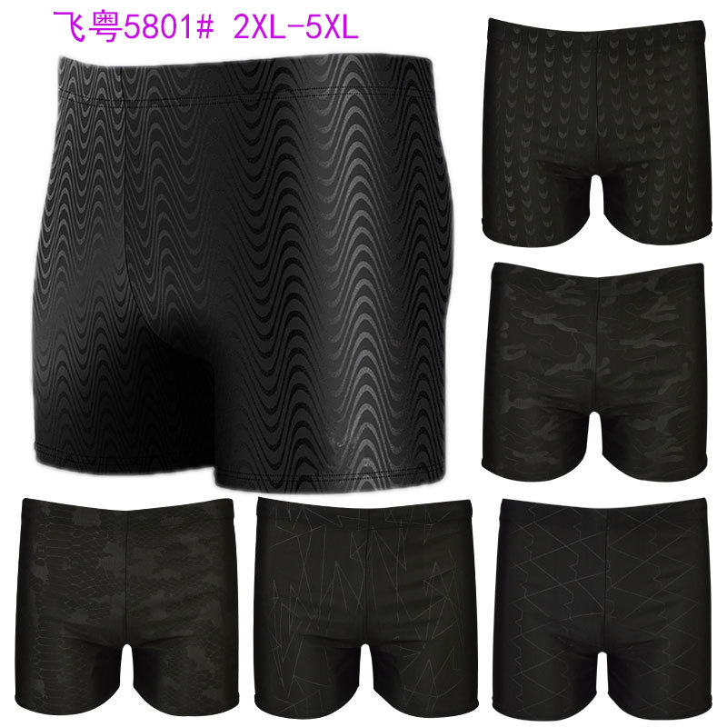 Factory wholesale swimming trunks new fish pattern dark flower printed swimming trunks fashion hot spring flat leg swimming trunks plus size swimming trunks swimsuit