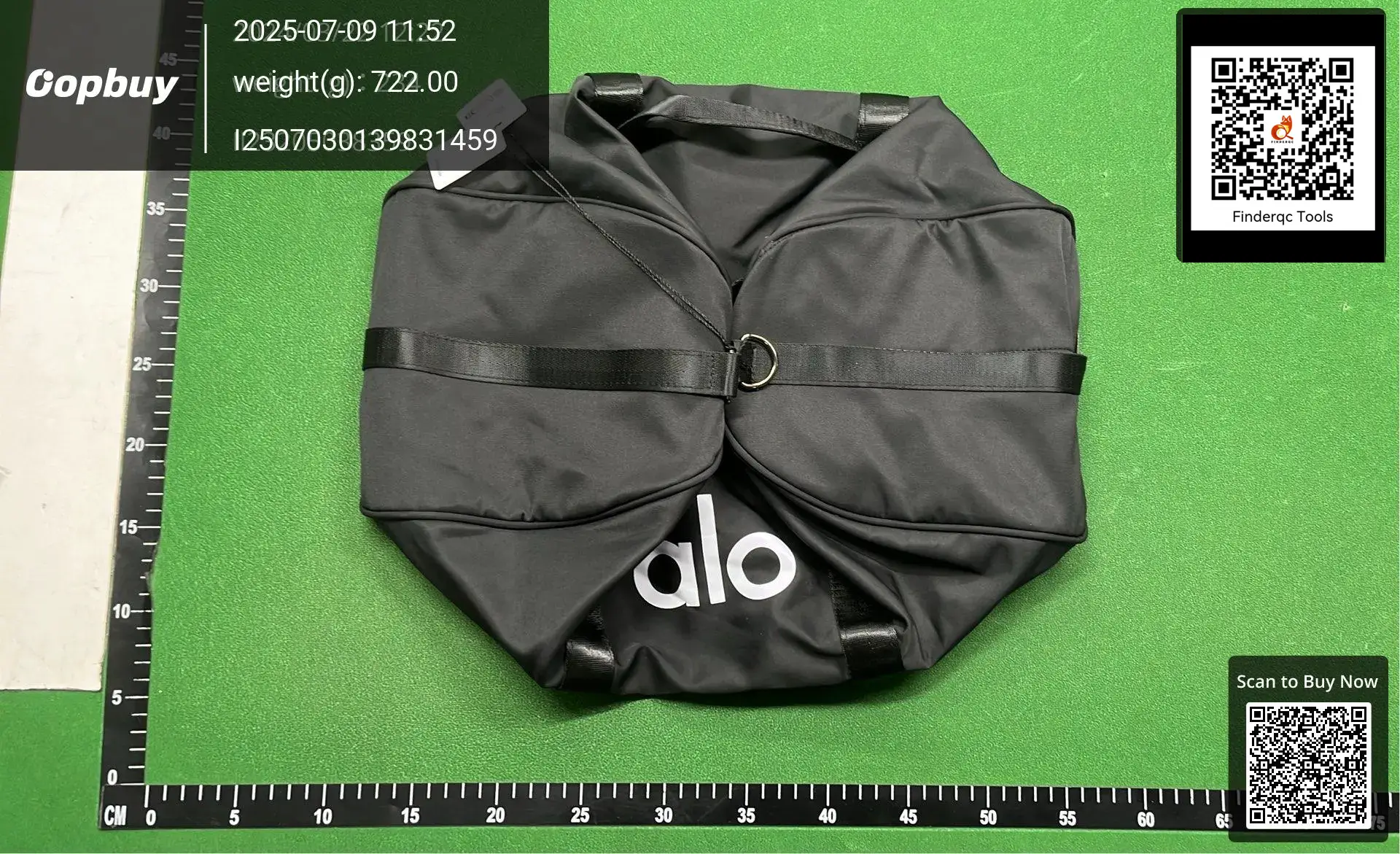 Alo Yoga Duffel Bag Black