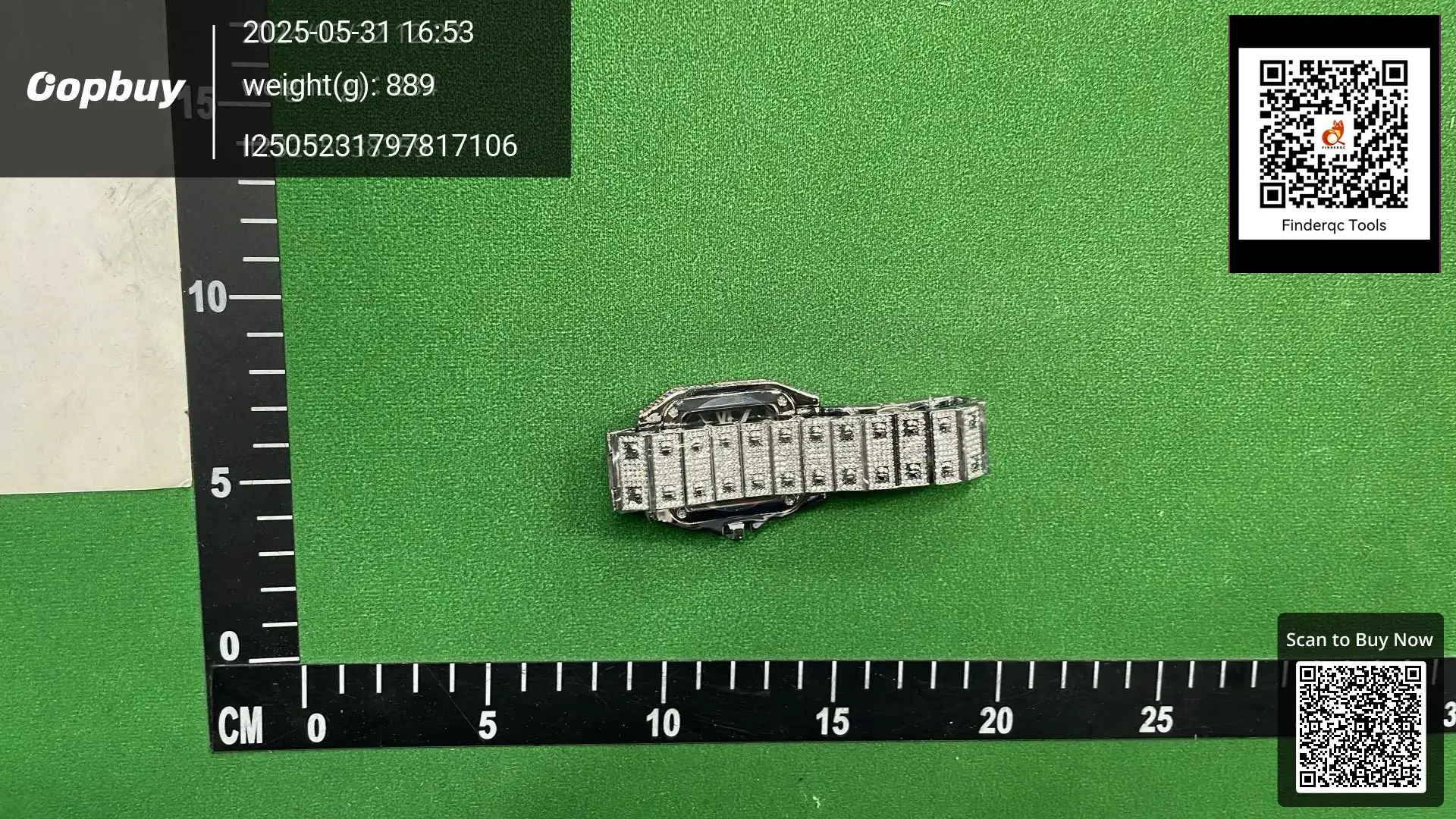 Diamond Watch Silver