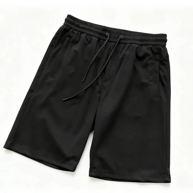 Two vertical strings of tricolor shorts with flower coins on both sides of the middle grid 55020535