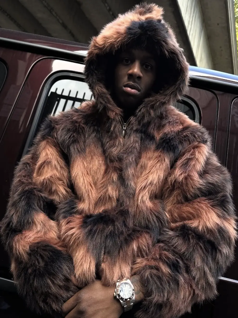Corteiz Faux Fur Hoodie