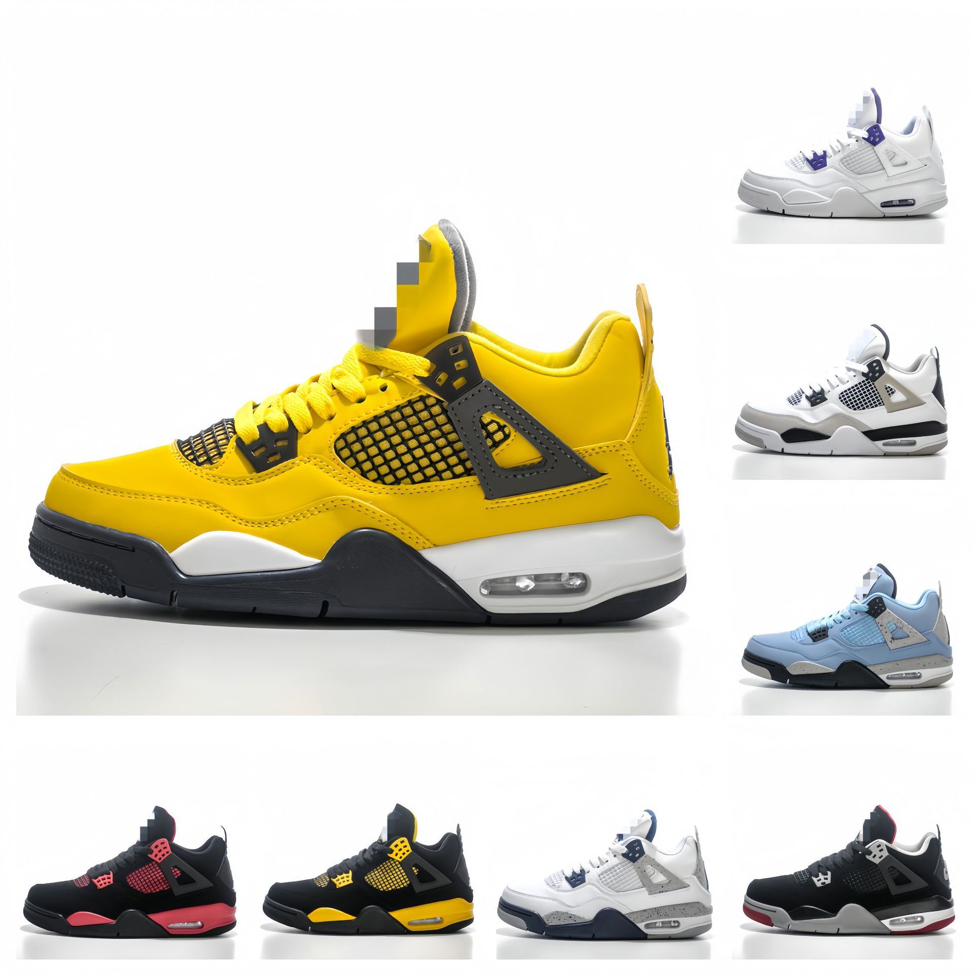 Air Jordan 4 Retro Black Yellow DH6927 017