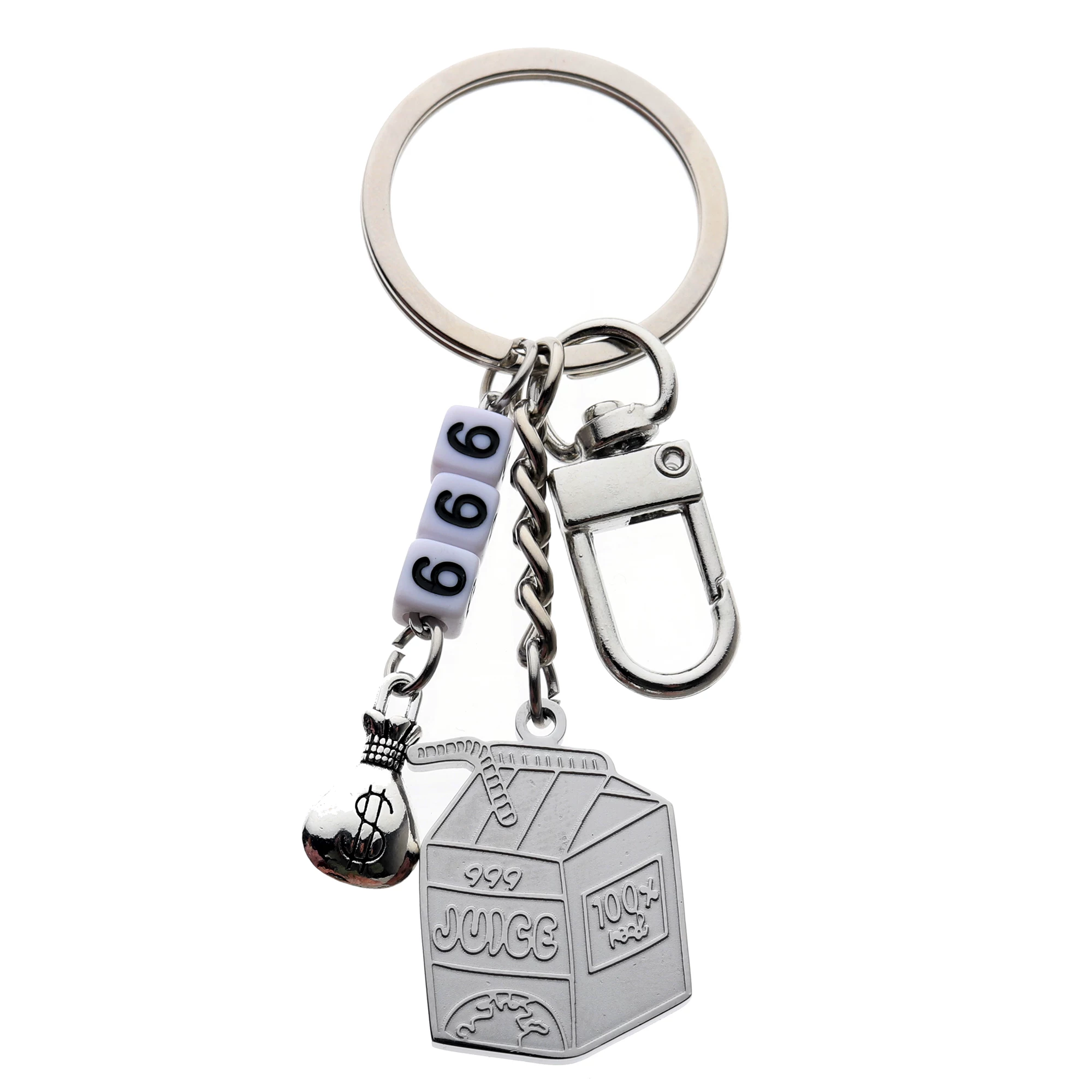 Juice Wrld 999 Beverage Milk Box Keychain Foto QC de TAOBAO na Qualit.ly