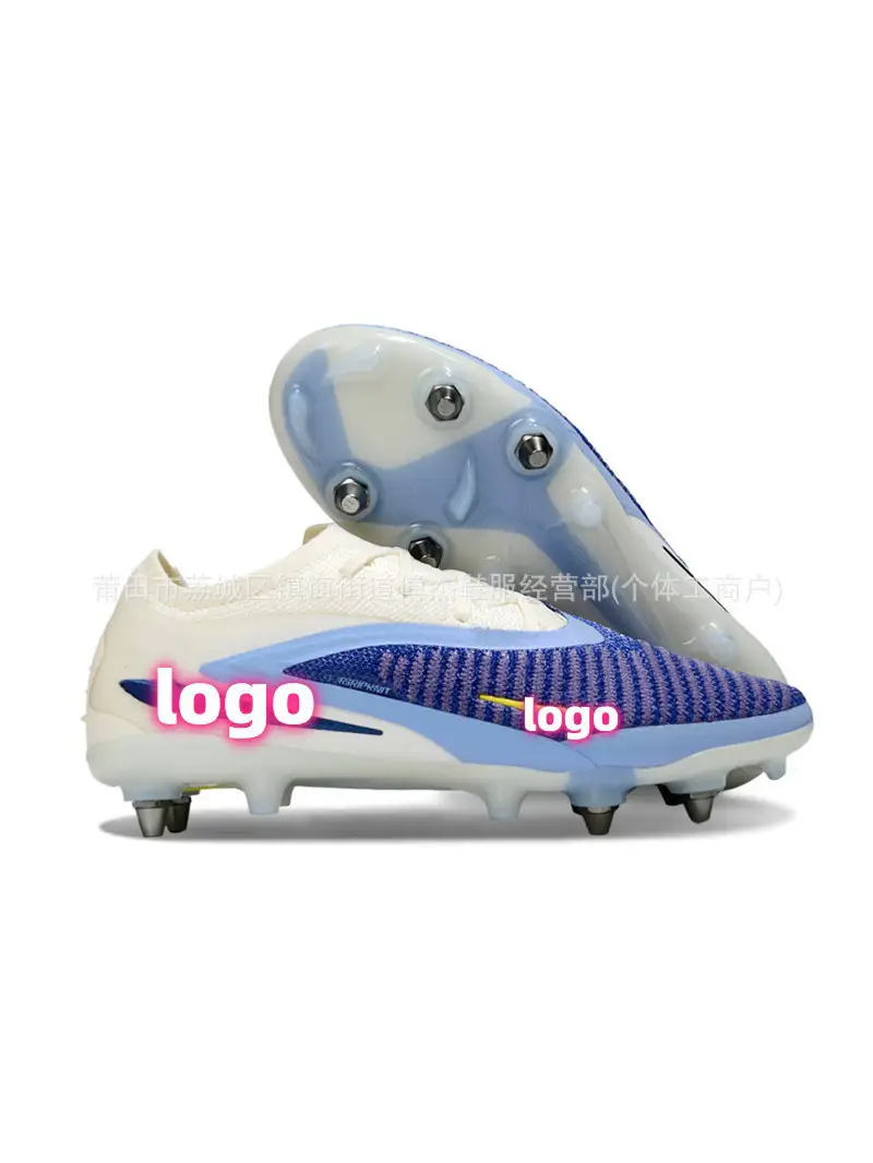 Factory Wholesale Low-Top Phantom Gx3 Waterproof Full-Knit Sg Steel Spike Men's and Women's Football Shoes Phantom Gx Iii