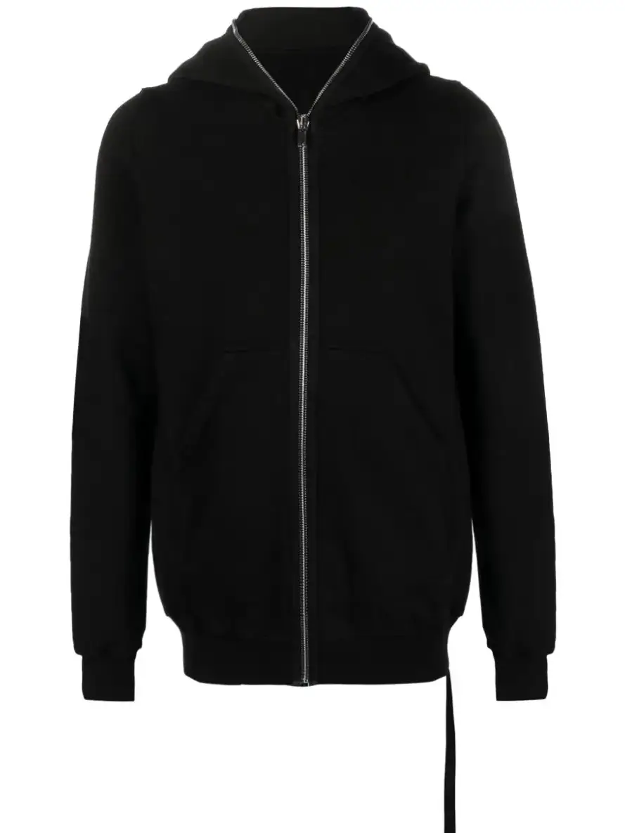 23 High Street Dark Ro Complex Pure Color Full Zipper Hoodies for Couples Ribbon Cardigan Fleece Sweatshirt Jacket for Men and Women