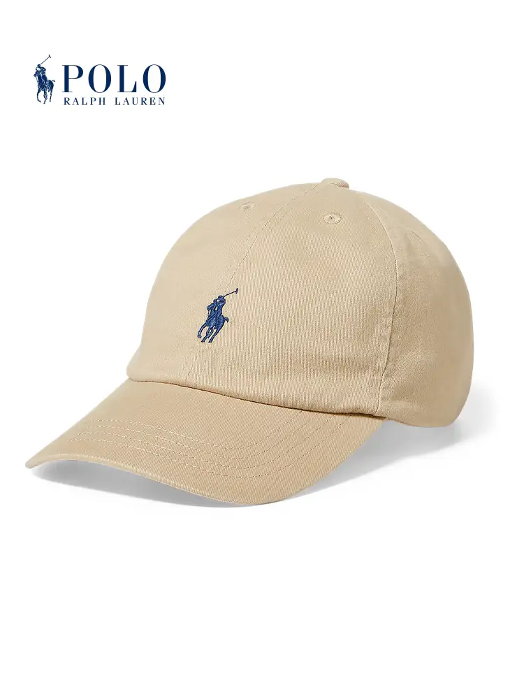 Ralph Lauren/Ralph Lauren Men's girl Classic Cotton Khaki Baseball Cap Rl41994