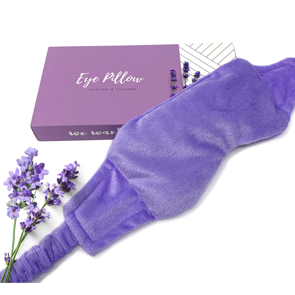 Microwave-Heated Steam Hot Compress Eye Mask, Ice Compress Eye Mask, Flaxseed-Filled Yoga Eye Pillow, Gravity Eye Mask, Light-Blocking