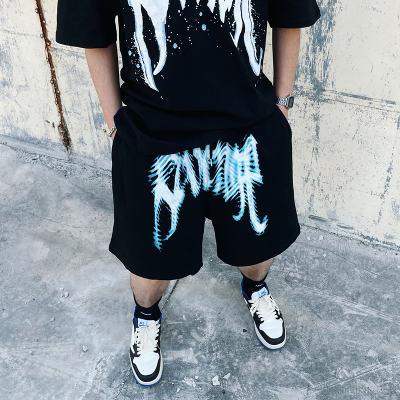American High Street Revenge Keel Shorts for Men and Women, Couple Casual Pants, Ins Trendy Brand Five-Point Sports Pants for Summer