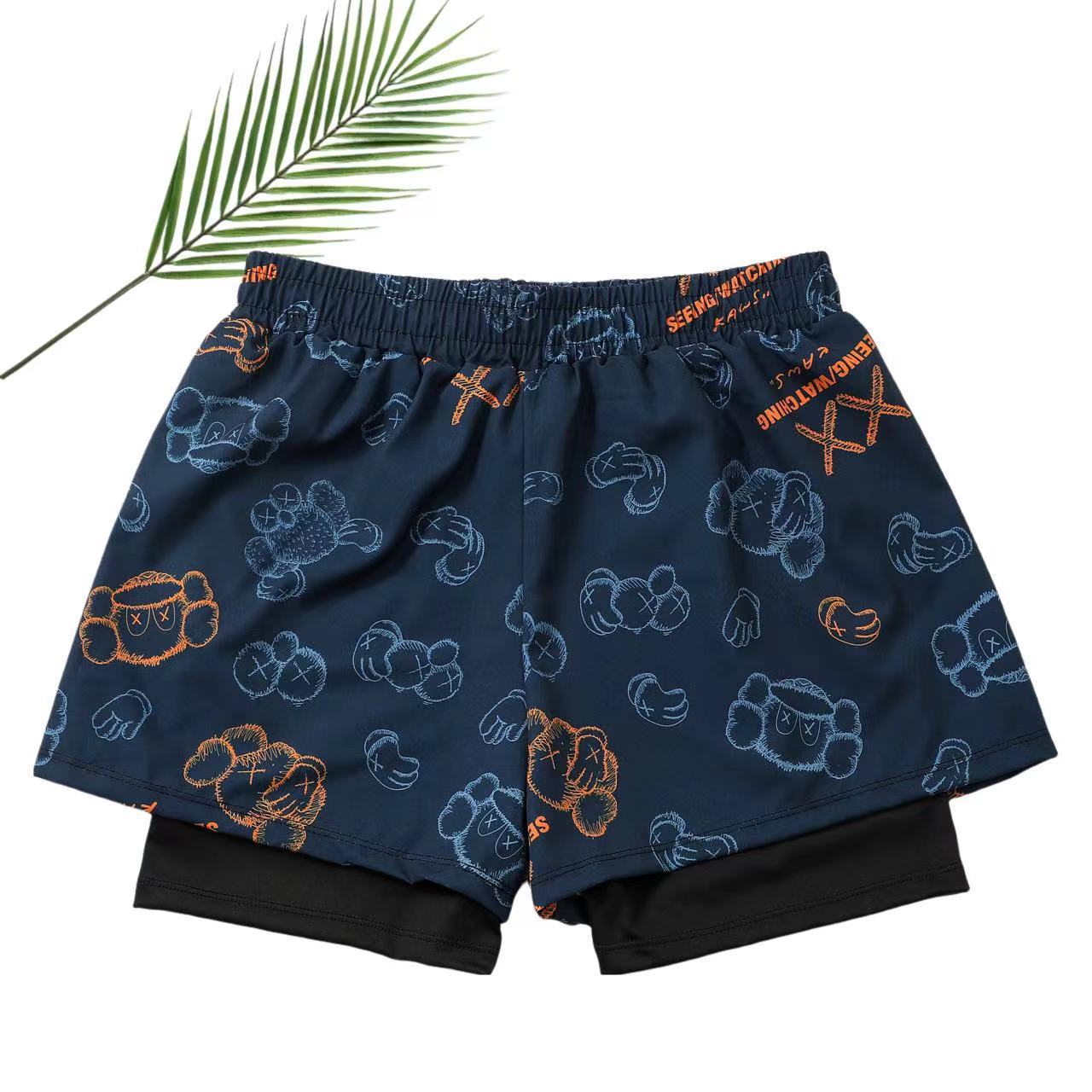 2026 New Men's Swimming Trunks, Double-Layer Anti-Embarrassment Quick-Dry Breathable Shorts, Swimwear, Beach Shorts, Anti-Exposure