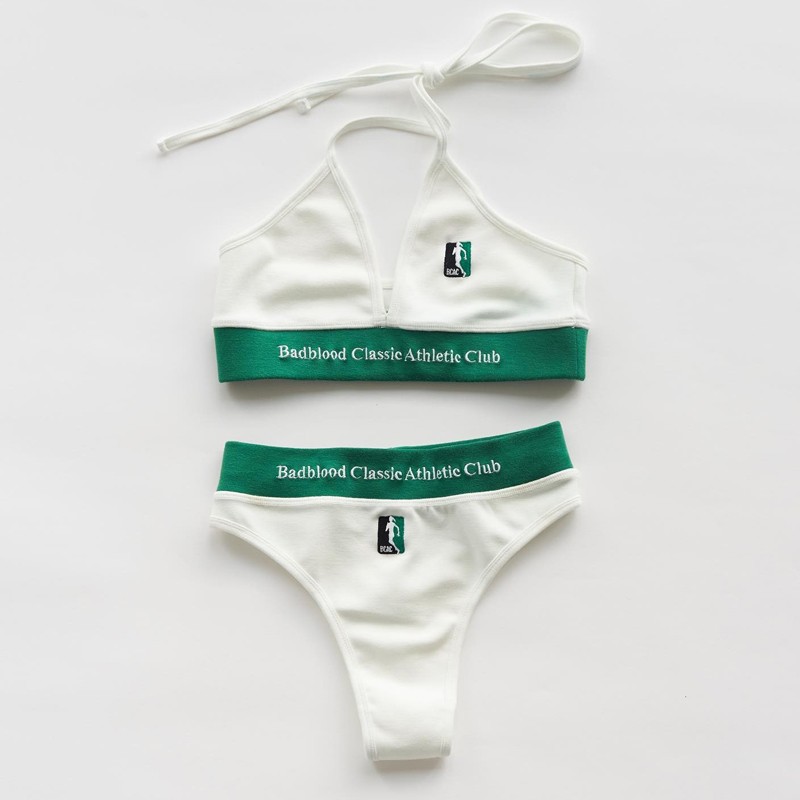 Korean Badblood Bcac Series Triangle Cup Bra Women's Intimates American Sexy Sexy Embroidered Bikini