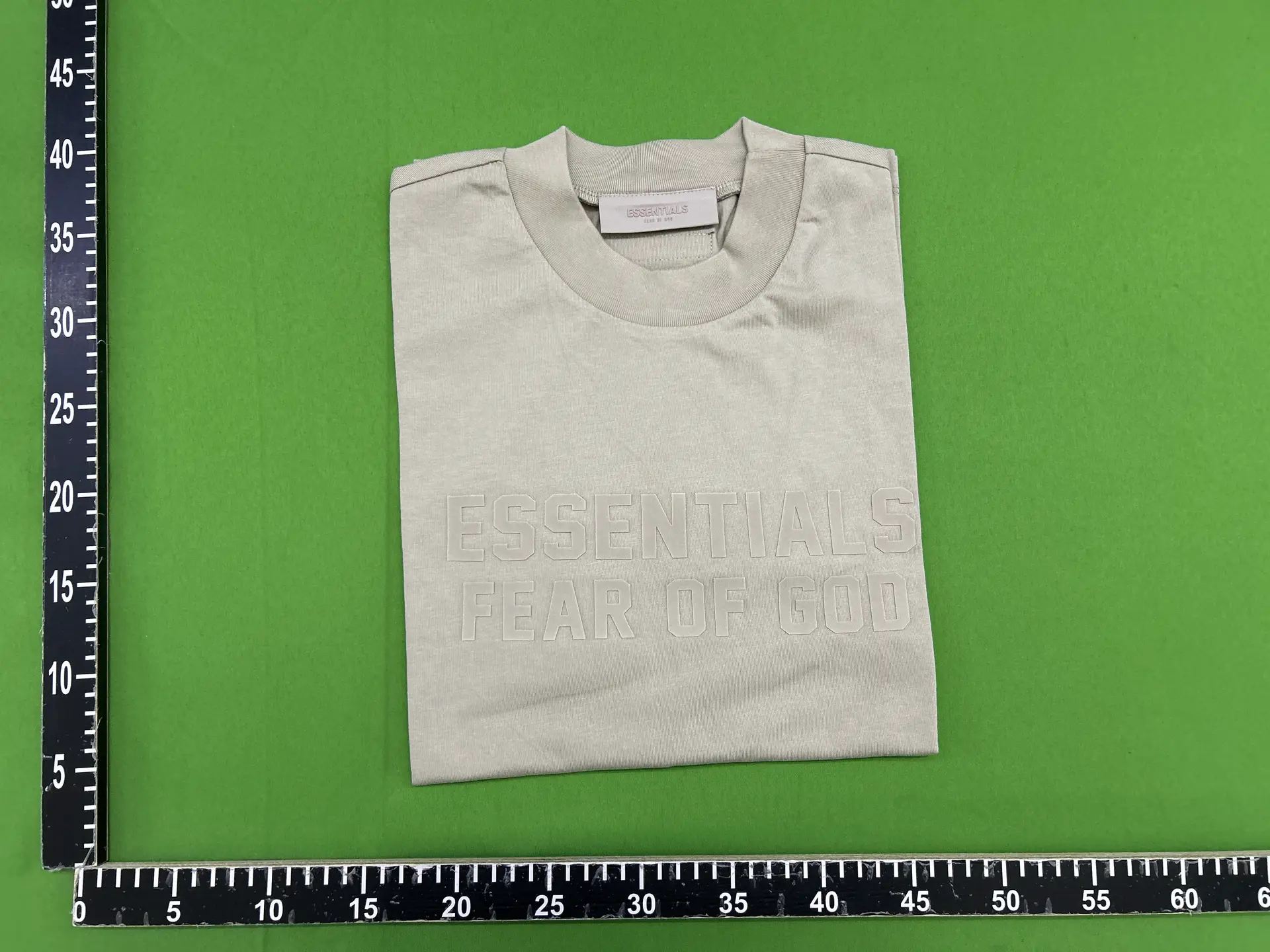 2022FW short-sleeved T-shirt chest two-row flocking printed ESSENTIALS trendy brand T-shirt cross-border hot sale
